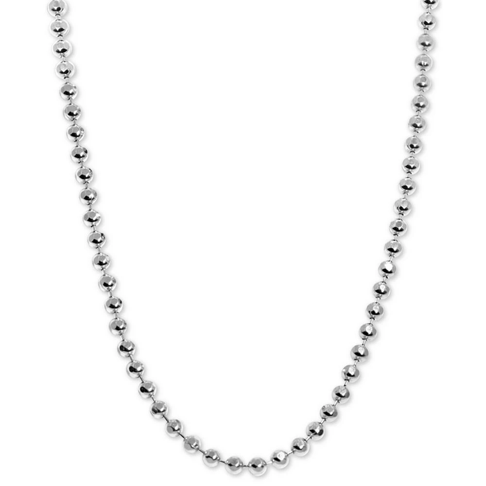 Alex Woo Beaded 20" Chain Necklace in Sterling Silver 1