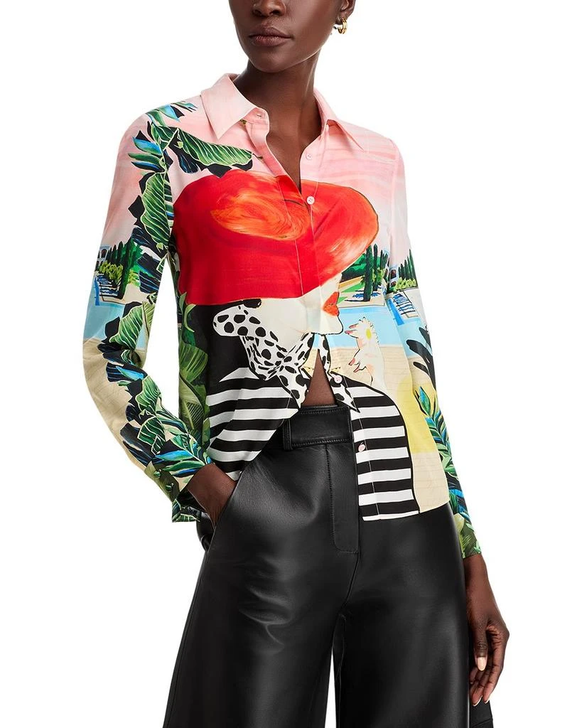 Alice + Olivia Willa Silk Blouse 1