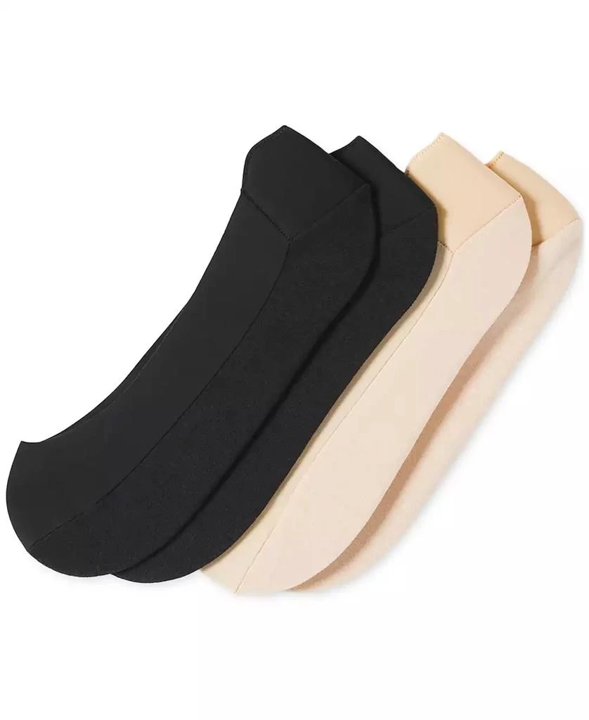 Hue Women's 2-Pk. Heelbliss Cushioned-Back Liner Socks U24376 2