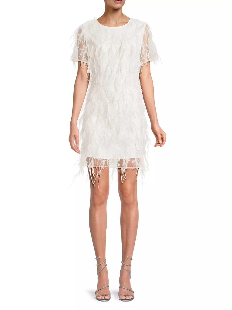 Milly Rana Feather Shift Dress 2