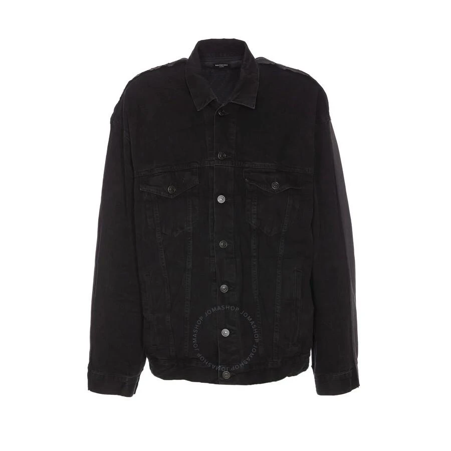 Balenciaga Men's Lightweight Black Hybrid Japanese Denim Jacket 1