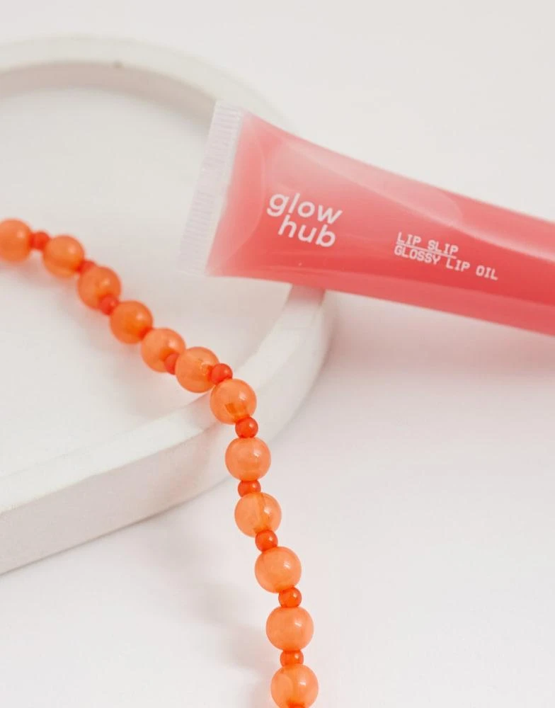 ONLY ONLY beaded necklace in orange 4