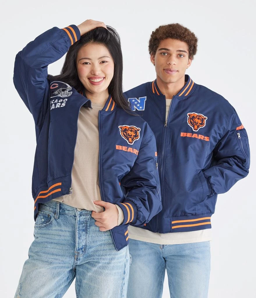 Aeropostale Chicago Bears Helmet Bomber Jacket 1