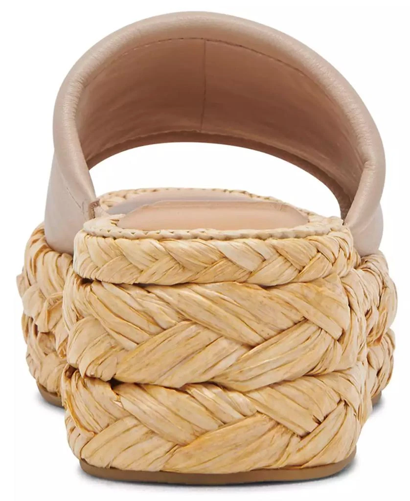 Dolce Vita Women's Chavi Raffia Flatform Slide Sandals 3