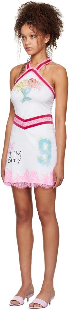 I
m Sorry by Petra Collins SSENSE Exclusive White Mimi Wade Edition Kitty Minky Minidress 4