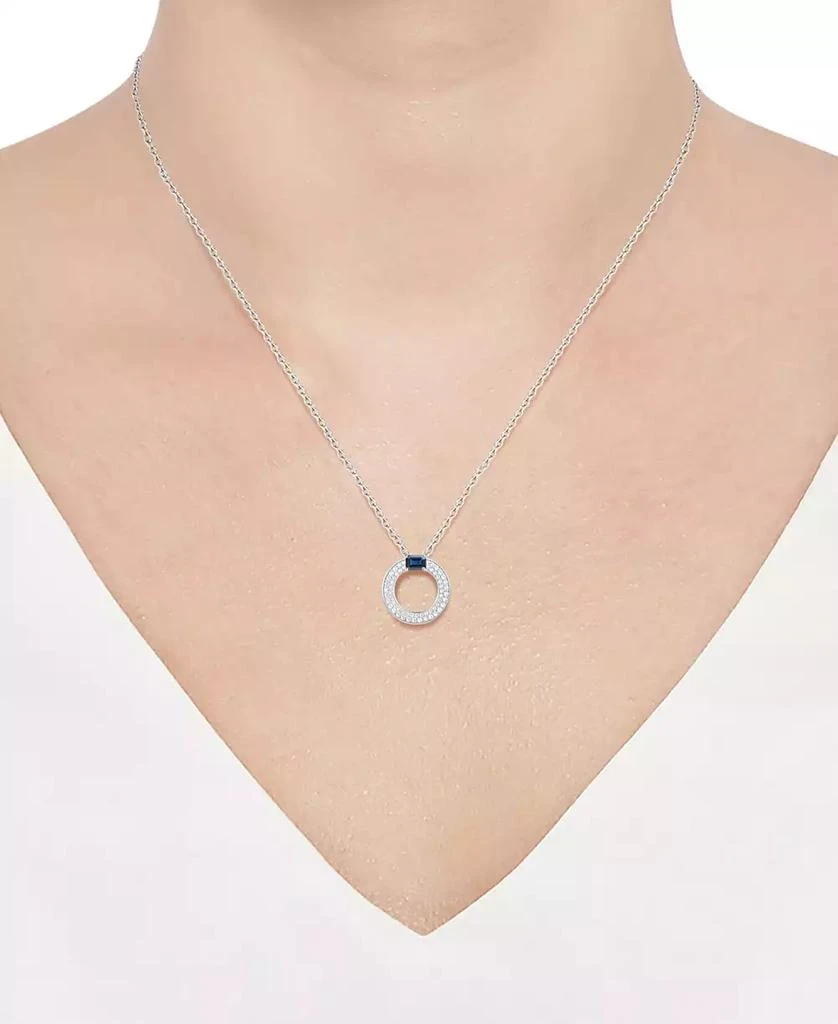 Macy
s Sapphire (1/4 ct. t.w.)
Diamond (1/4 ct. t.w.) Circular Pendant 18" Necklace in 14k White Gold (Also Available in Ruby
Emerald) 2