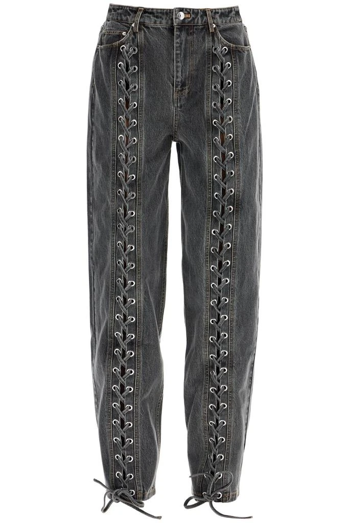 ROTATE Birger Christensen Denim Laced Leg Pant 1