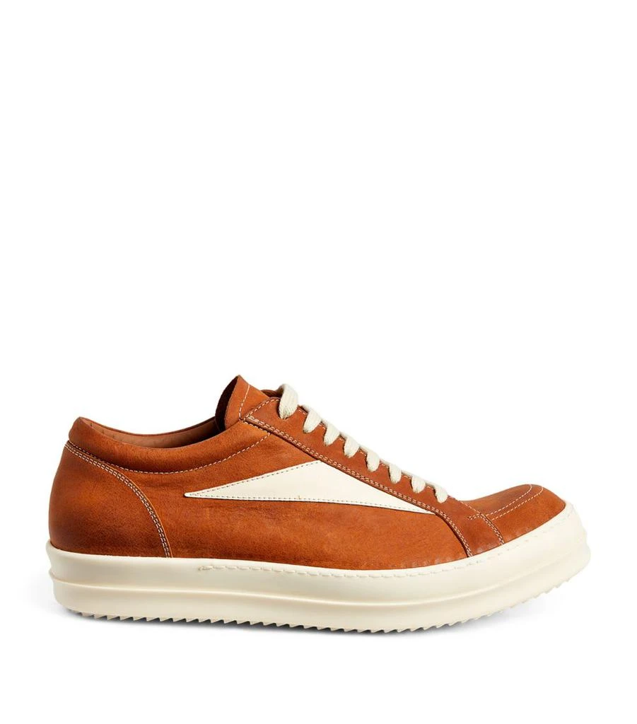 Rick Owens Leather Low-Top Sneakers 1