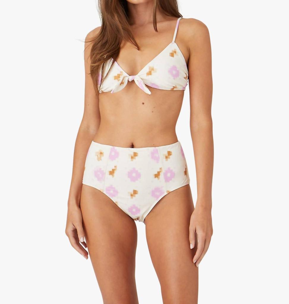 XIRENA Serena Bikini Bottom In Lilac Ikat