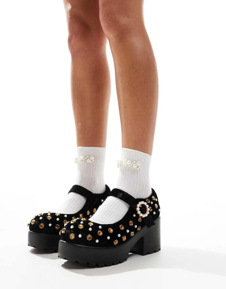 Koi Footwear Koi Tira Velvet Mary Janes Regal Temptation Edition 4