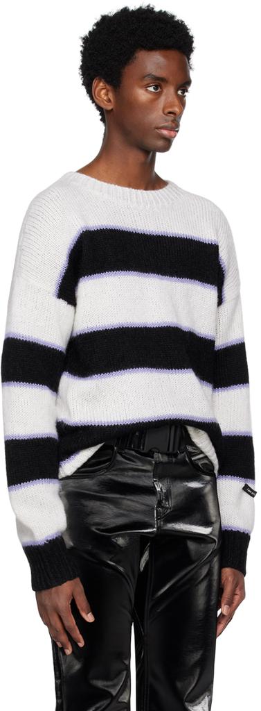 99% IS White & Black 'N' Sweater