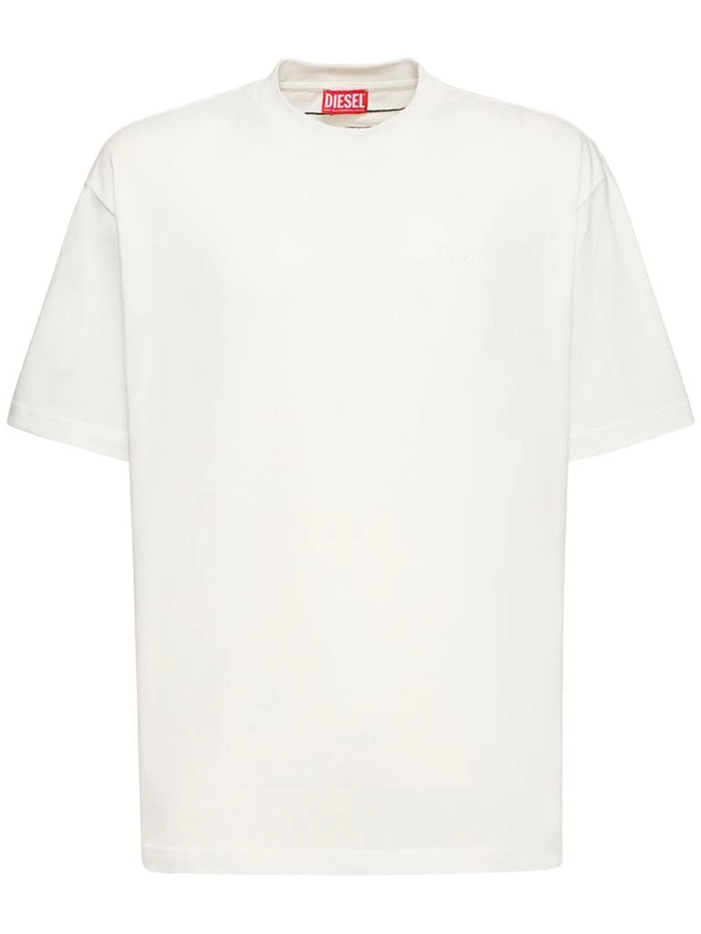 Diesel Oval-d Embroidery Loose Cotton T-shirt 1