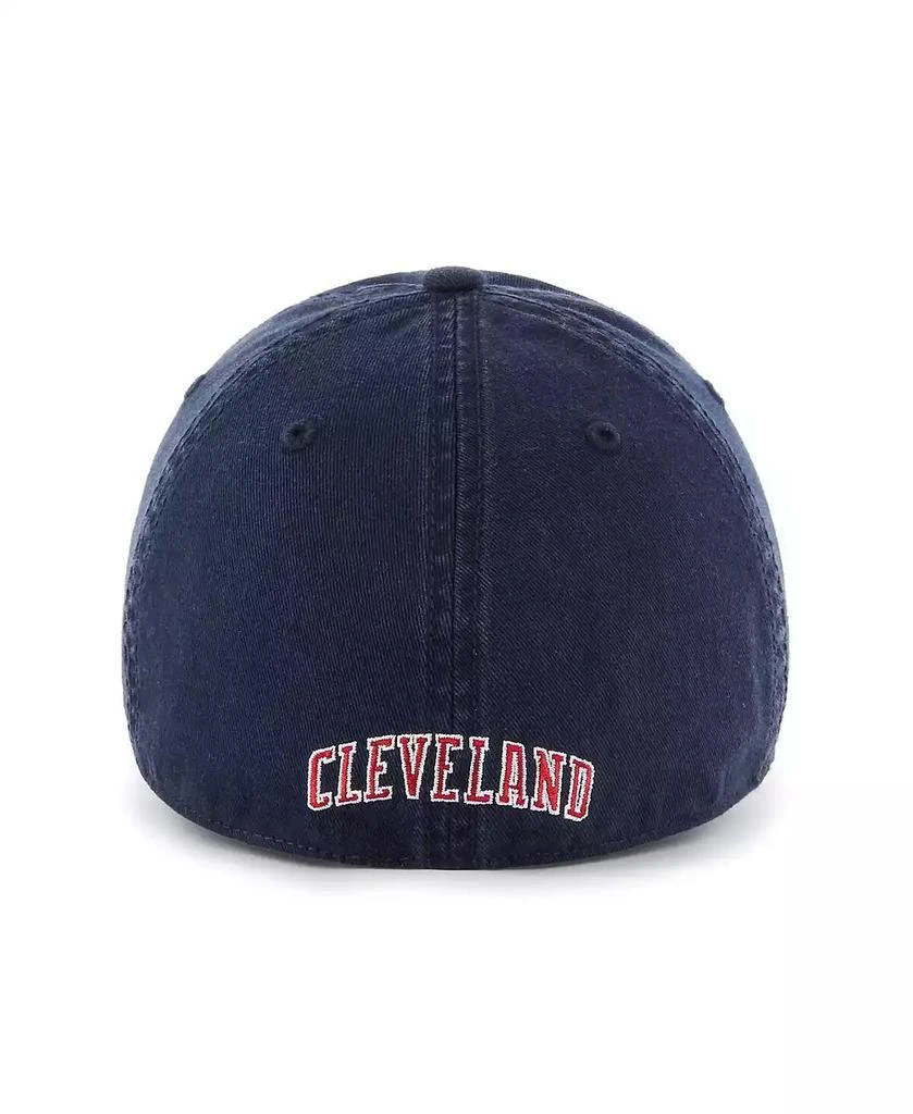 47 Brand Men's Navy Cleveland Indians Cooperstown Collection Franchise Fitted Hat 2
