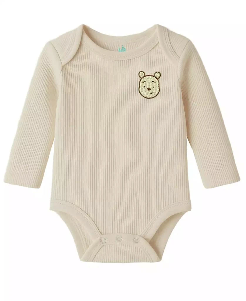 Disney Baby Boys
 or Baby Girls
 Pooh Long Sleeves Bodysuit, 3-Pack Set 2