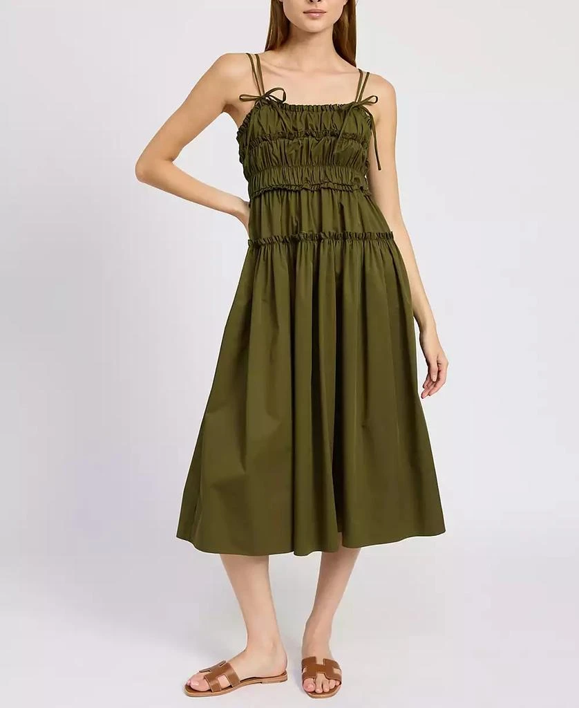 En Saison Women's Marianne Gathered Sleeveless Midi Dress 1