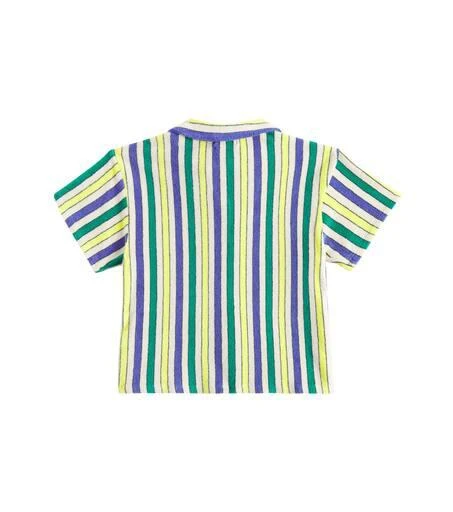 BOBO CHOSES Striped cotton terry shirt 3