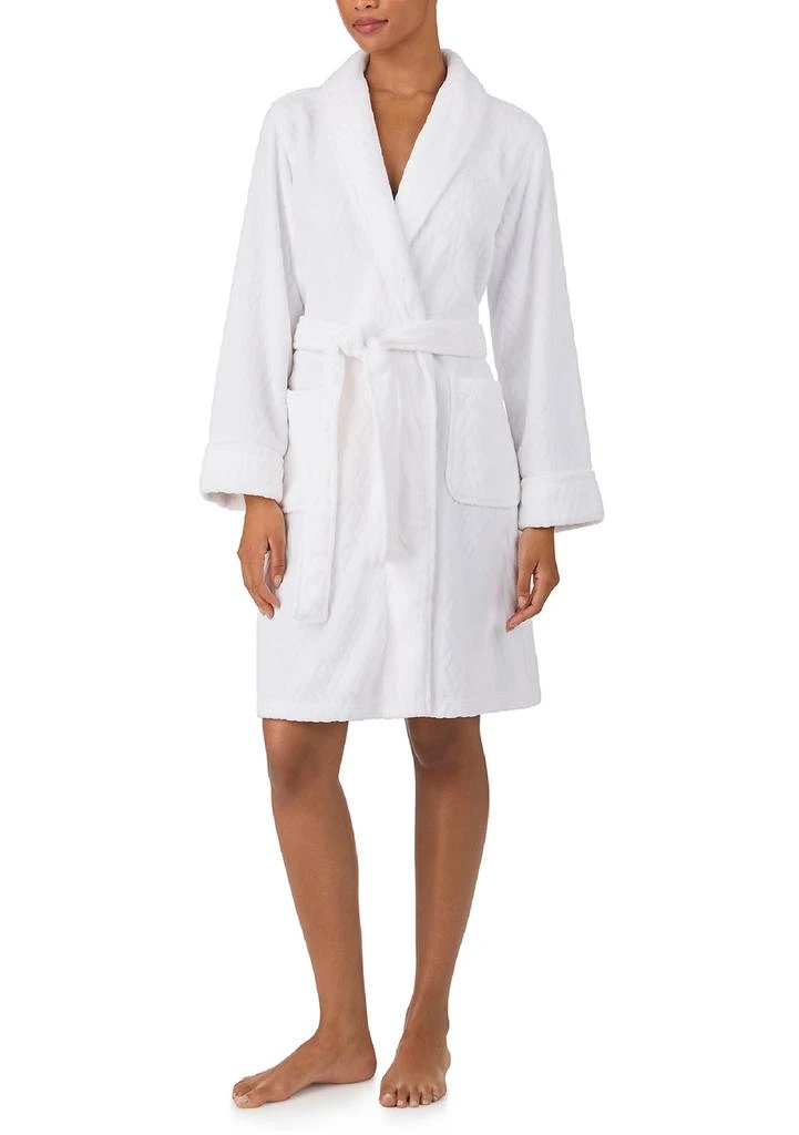 Ralph Lauren Long Sleeve Shawl Collar Short Robe
