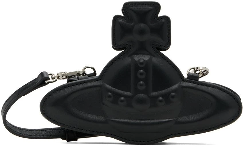 Vivienne Westwood Black Nano Orb Crossbody Bag 1