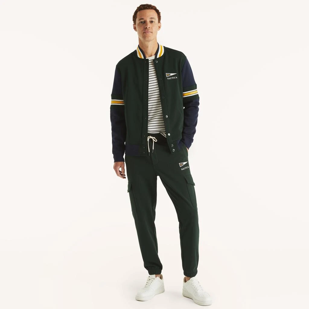 Nautica Nautica Mens Fleece Bomber Jacket 1