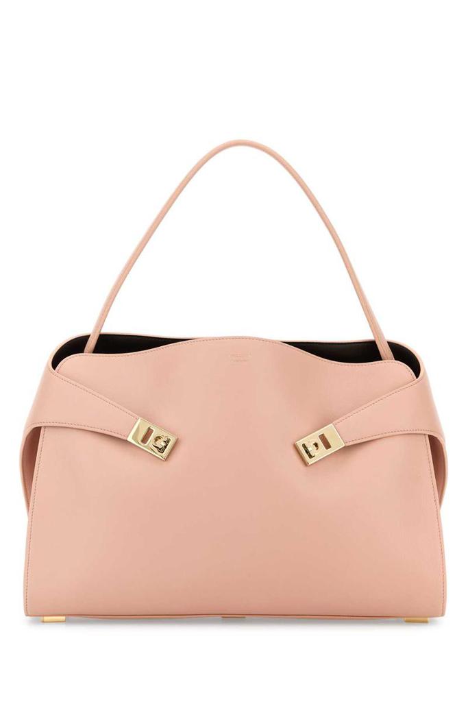 ショルダーバッグ・ポシェット SALVATORE FERRAGAMO PINK LEATHER LARGE HUG SOFT SHOULDER BAG Salvatore Ferragamo Pink Leather Large Hug Soft Shoulder Bag