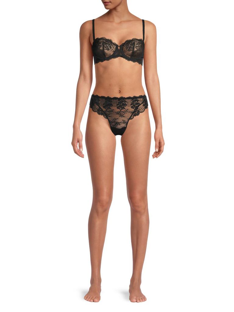 Simone Pérèle Reve Tanga Floral Lace Briefs