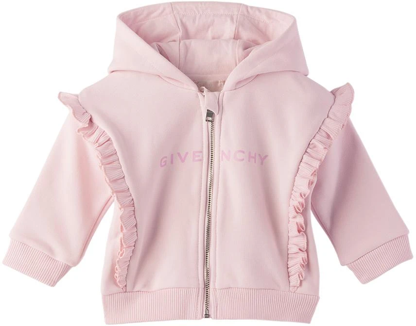 Givenchy Baby Pink Ruffled Hoodie 1