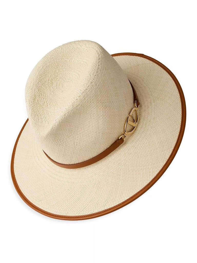 Valentino VLogo The Bold Edition Fedora Straw Hat 3