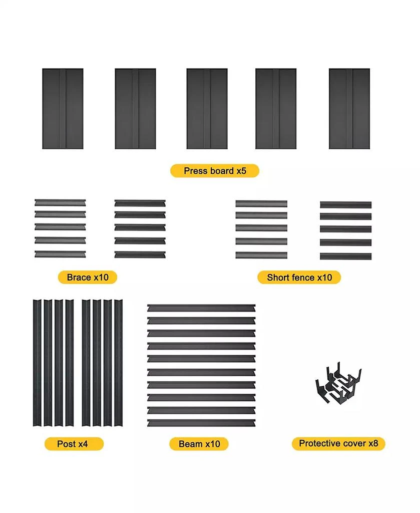 Flynama Storage Shelves 5 Tier Heavy Duty Metal Shelving Unit Adjustable Shelving Units and Storage Rack Kitchen Garage Shelf H78 W47.2 D18 6