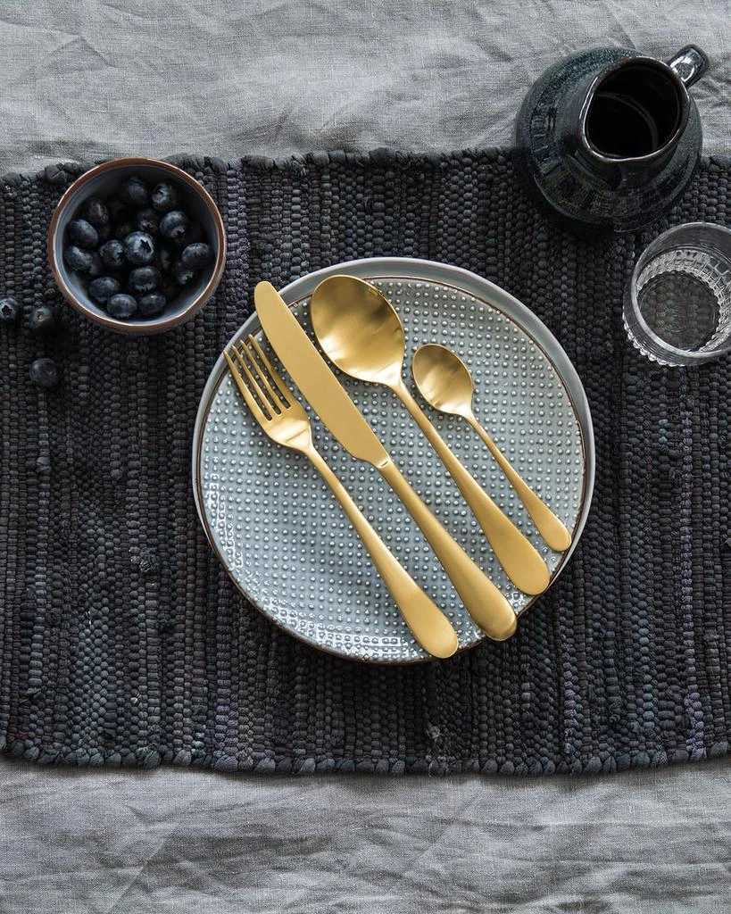 Mepra Dolce Vita Pewter Oro 5-Piece Flatware Set 2