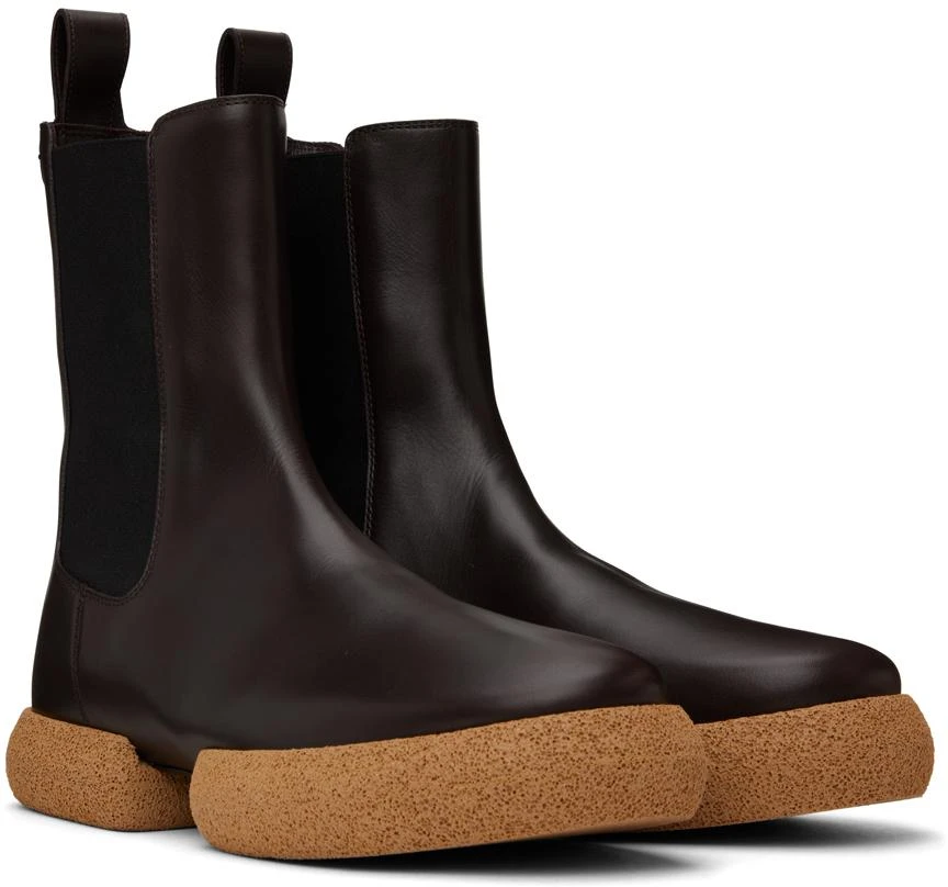 Dries Van Noten Brown Leather Chelsea Boots 4