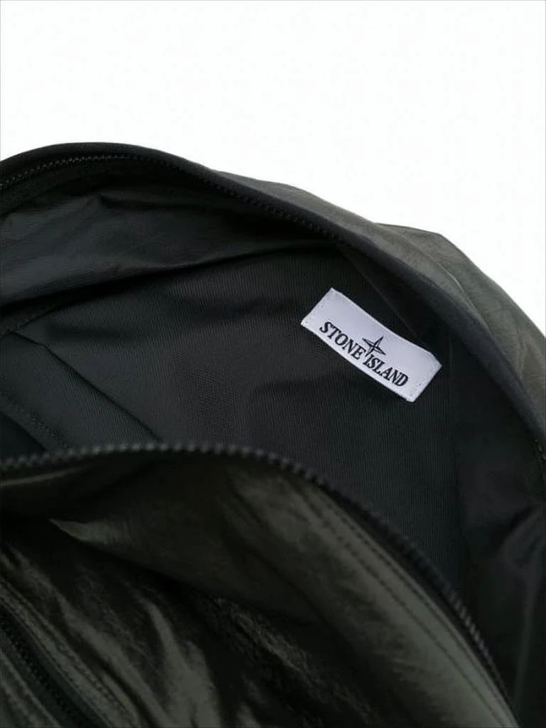 Stone Island Sleek Rounded Nylon Backpack with Adjustable Straps 5