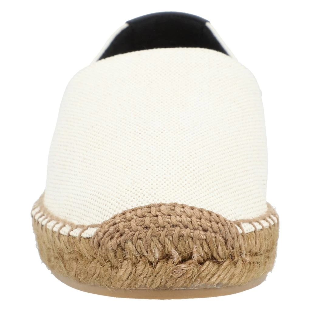 Yves Saint Laurent Embroidered Espadrilles In Canvas Beige 5