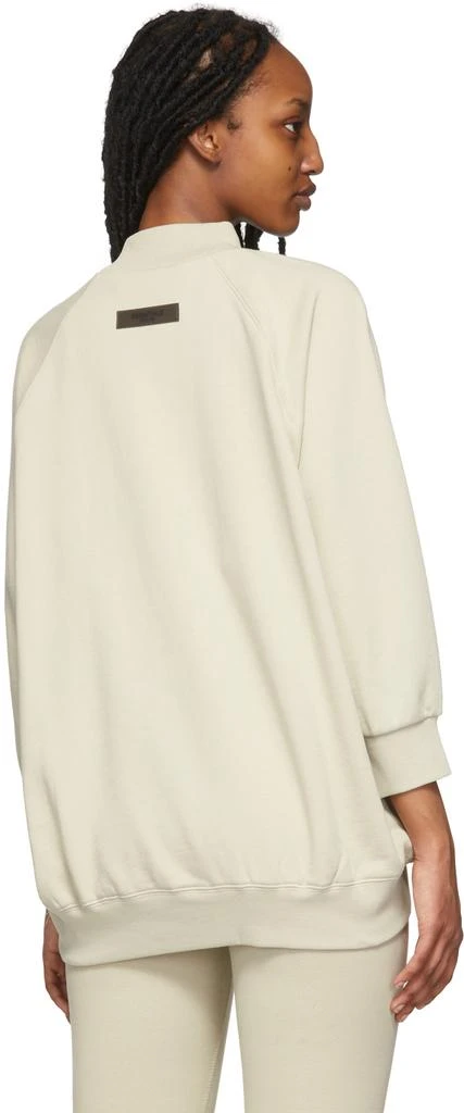 Essentials Beige Three-Quarter Sleeve '1977' Sweatshirt 3