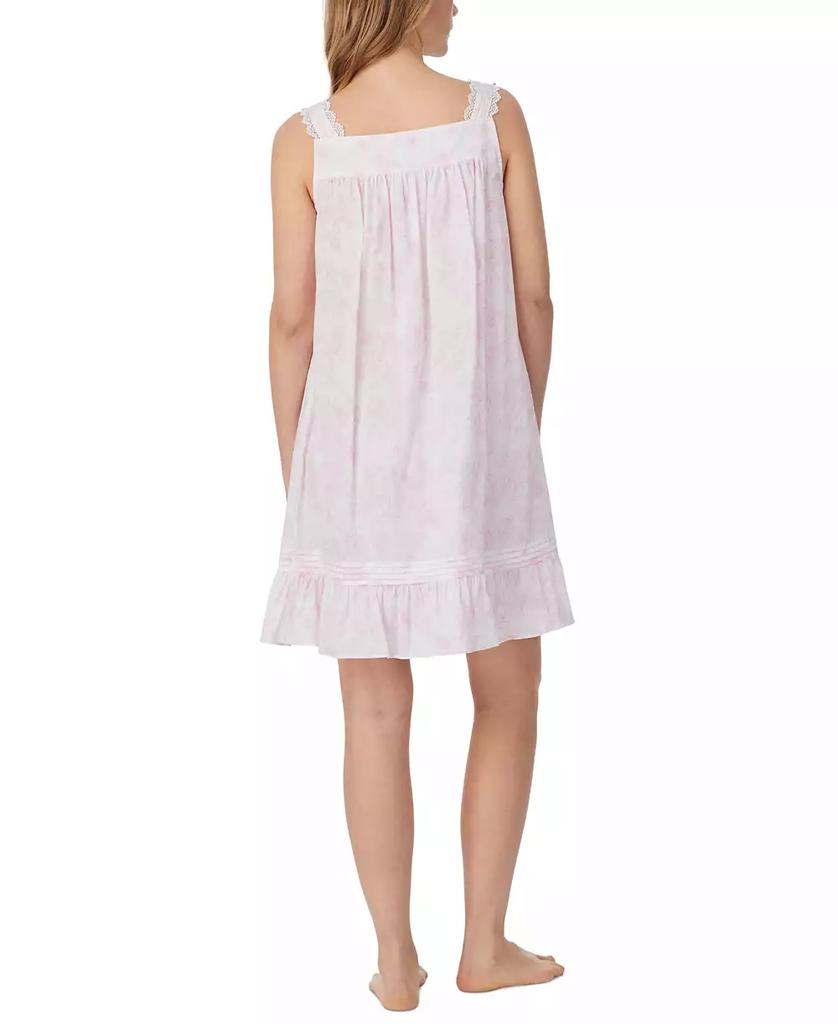 Eileen West Women's Cotton Sleeveless Short Chemise