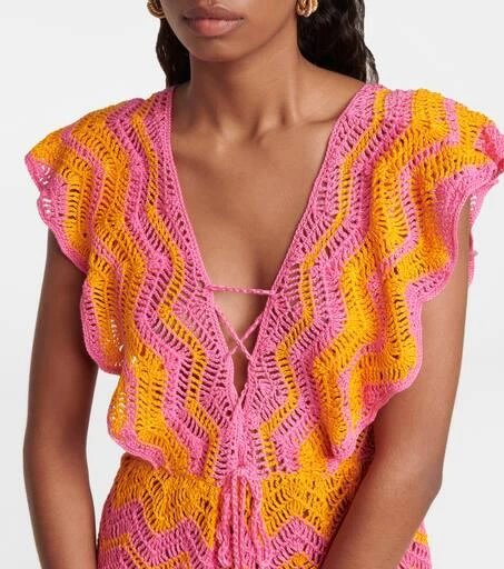 ANNA KOSTUROVA Melissa crocheted cotton minidress 4