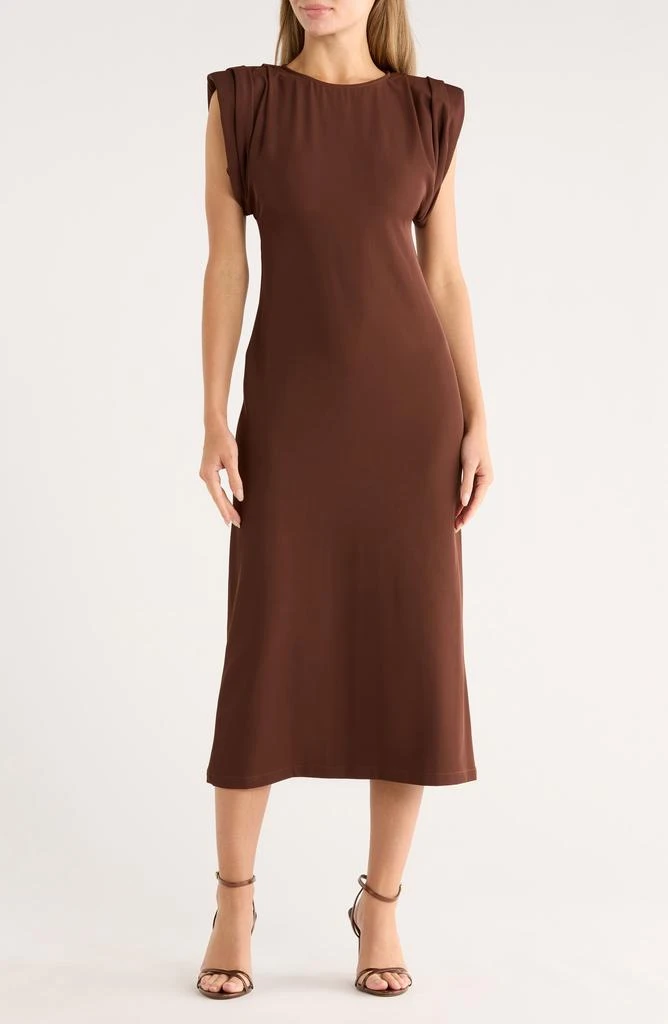 AREA Jera Knit Midi Dress