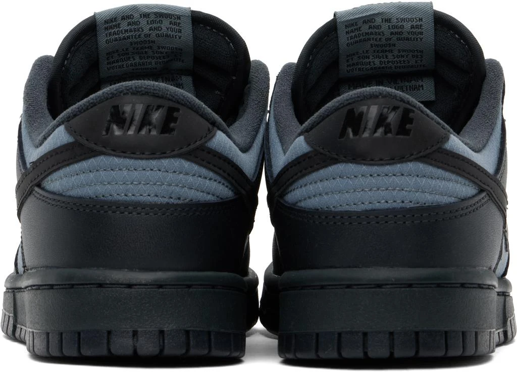 NIKE Black & Gray Dunk Low Retro SE Sneakers 2
