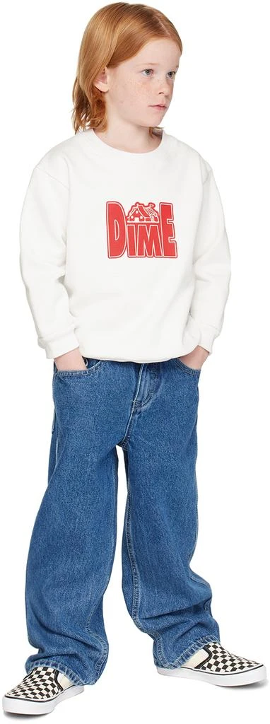 Dime Kids White Club Sweatshirt 4
