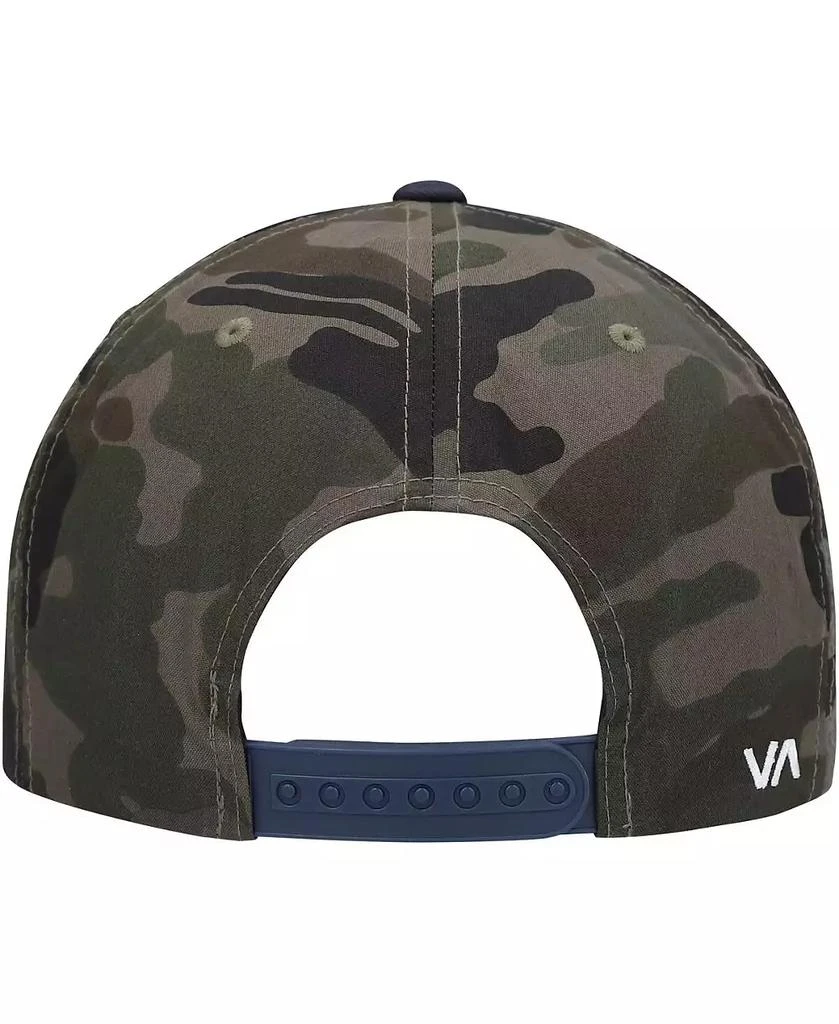 RVCA Men's Camo, Navy Twill II Snapback Hat 4