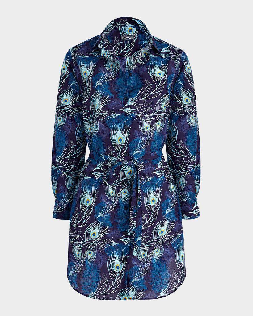 Vilebrequin Eyes of the Wind Cotton-Silk Shirtdress