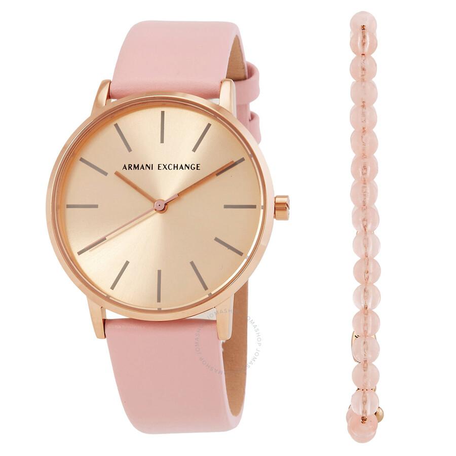 Armani Exchange Lola Quartz Ladies Watch and Bracelet Set AX7150SET