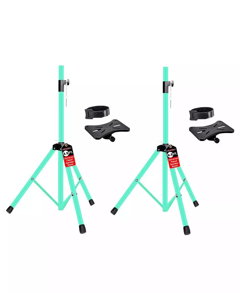 5 Core Speaker Stands Pair Adjustable 54 Inch Tripod 132 lbs Capacity 35mm Mount for DJ PA Use