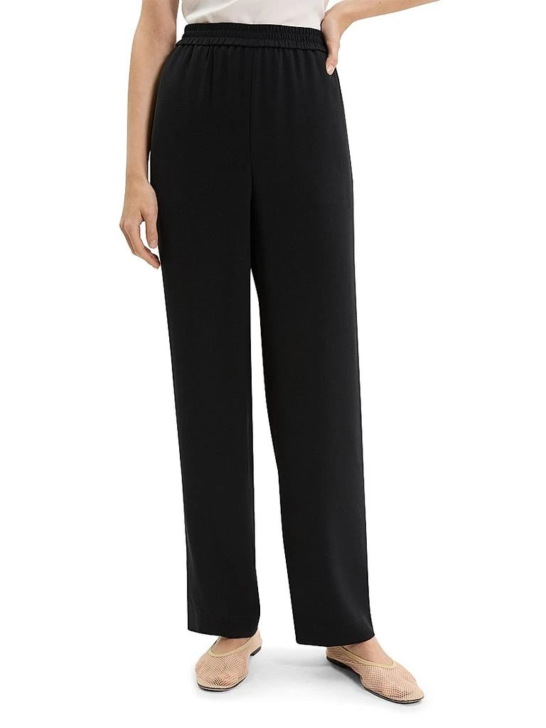 Theory Relaxed Straight Pull-On Pants 3