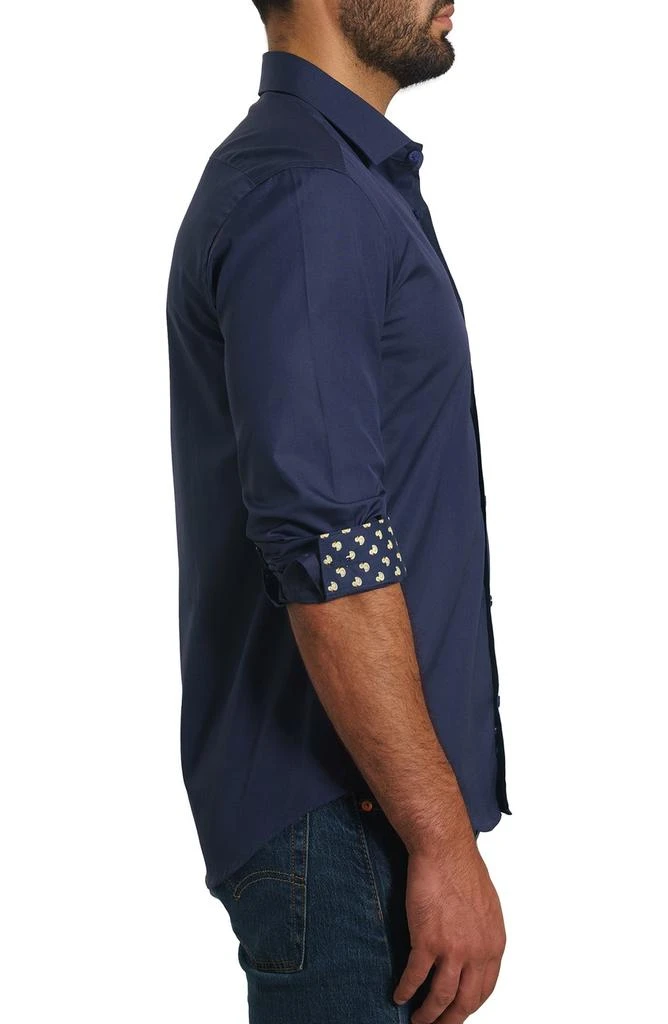Jared Lang Solid Pima Cotton Button-Up Shirt 3