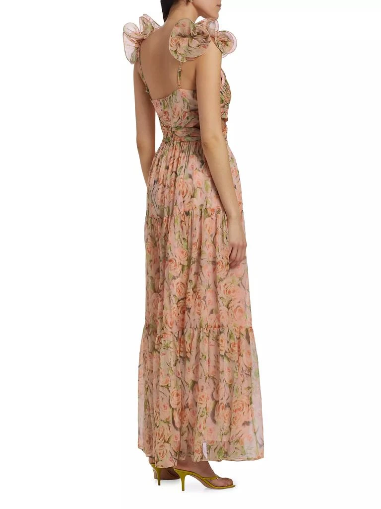 ASTR Fritillaria Floral Cut-Out Maxi Dress 5
