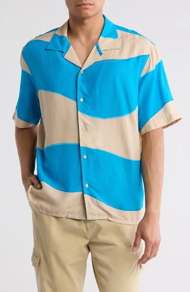 Abound Wavy Stripe Camp Shirt 1