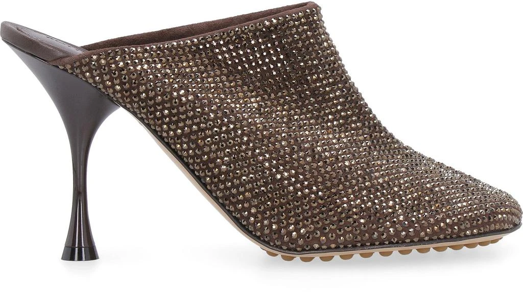 Bottega Veneta Bottega Veneta Sparkle Dot Sock Leather Mules 2