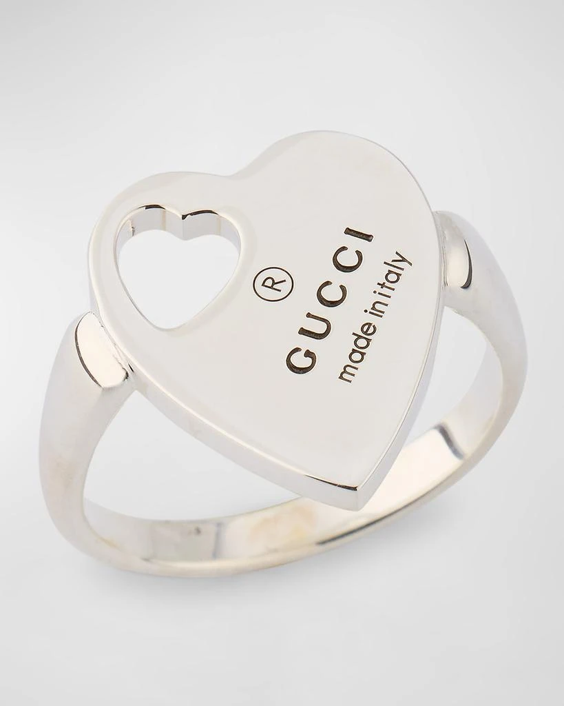 Gucci Trademark Cut-Out Heart Ring 3