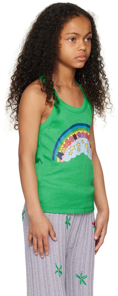 Maison Mangostan Kids Green Rainbow Tank Top 2