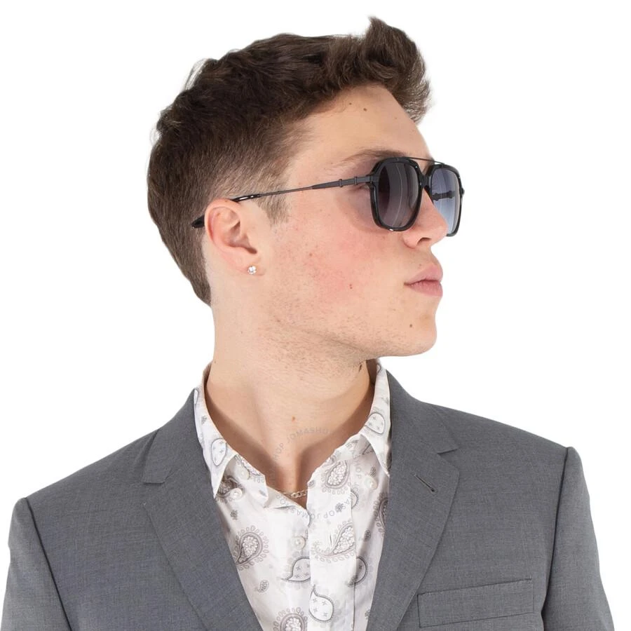 Barton Perreira D.ELLIS Steel Blue Navigator Men's Sunglasses BP40033I 01V 56 2